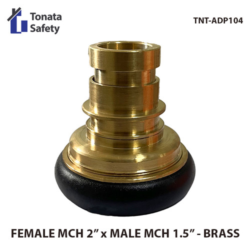 Adaptor Reducer Female Machino 2" x Male Machino 1.5" - Brass