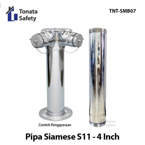 Pipa Siamese Chrome Brass S11 Pipe / Krom Kuningan