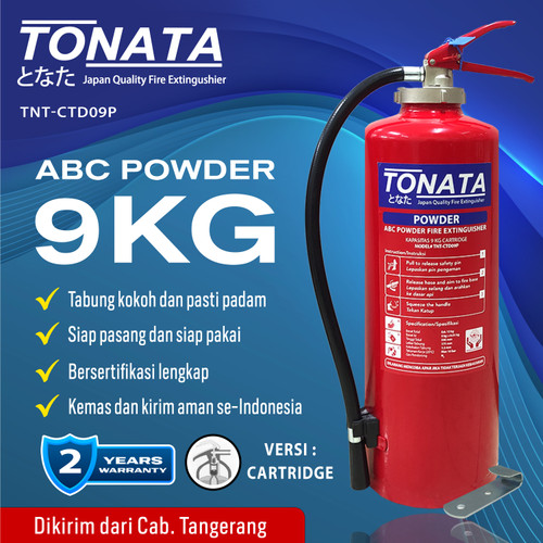 APAR 9KG Bubuk ABC Powder Tonata / Set Komplit Cartridge 9 Kg - Premium Powder