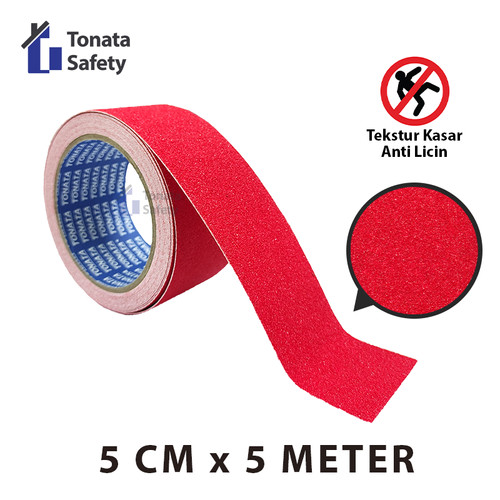 Anti Slip Tape / Lakban Anti Licin Merah 5 cm x 5 Meter