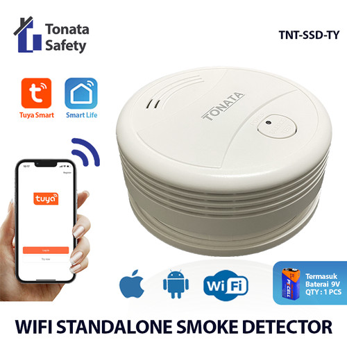 Smart WiFi Smoke Detector / Photoelectric Standalone / Pendeteksi Asap