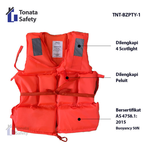 Life Jacket / Baju Pelampung Tonata / Rompi Jaket All Size