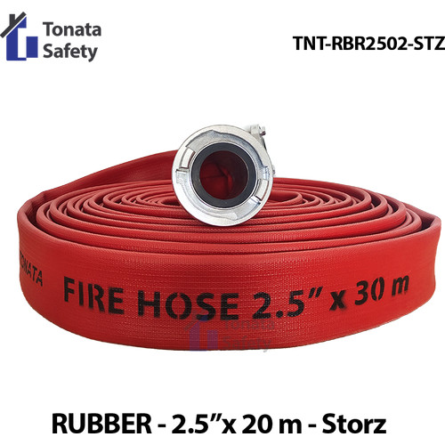 Fire Hose Rubber Tonata Storz 2.5" x 20m / Selang Pemadam 20 m