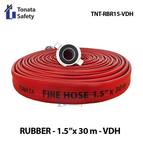 Fire Hose Rubber VDH Tonata 1.5" x 30m / Selang Pemadam 30 m