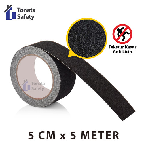 Anti Slip Tape / Lakban Anti Licin Hitam 5 cm x 5 Meter