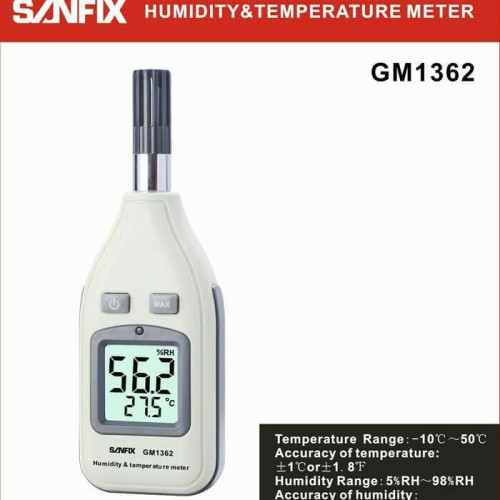 Humidity & Temperature Meter Sanfix GM1362