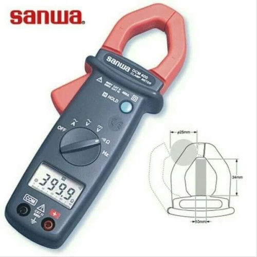 Sanwa DCM400 Digital Clamp Meter Tang Ampere AC