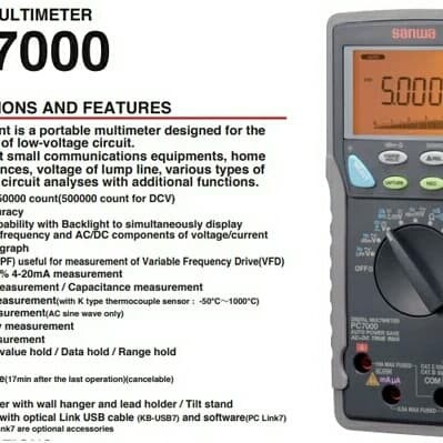 Sanwa PC7000 Digital Multimeter Multitester Avometer