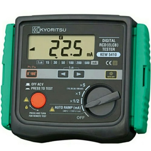 Kyoritsu 5410 Digital RCD ELCB Tester Megger 500mA