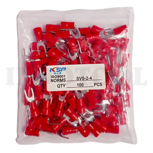 100 PCS SCUN CABLE, RED SVS 2 - 4 FORT