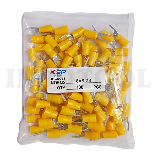 100 PCS SCUN CABLE, YELLOW SVS 2 - 4 FORT