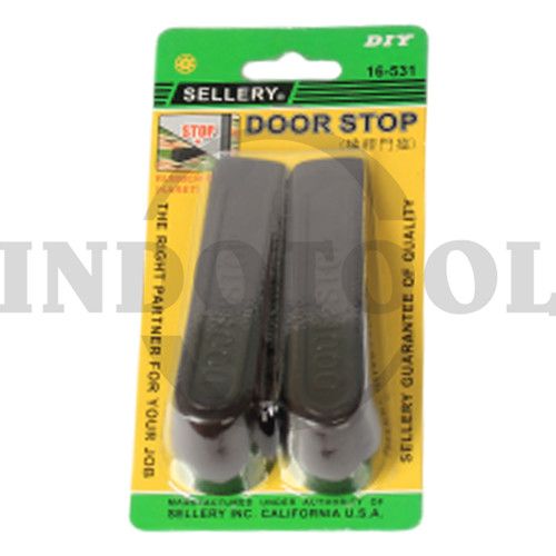 2 PCS KARET PENAHAN PINTU / DOOR STOPS BROWN SELLERY