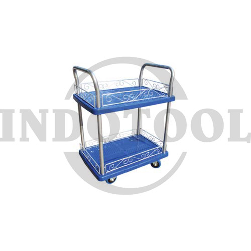 ALAT ANGKUT BARANG 2 TINGKAT BAHAN PVC KAP.150 KG / HAND TRUCK ROHA