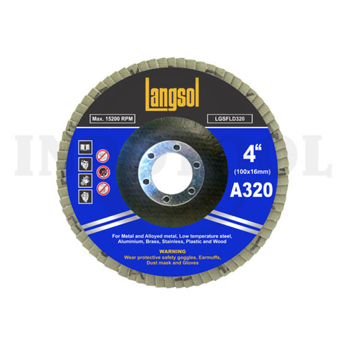 AMPLAS SUSUN 4" A120 / FLAP DISC 4" (100 x 16MM) A120 - 72LVS LANGSOL