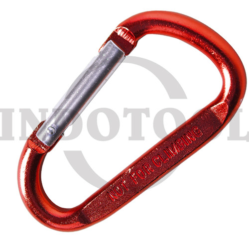 CARABINER 2 PCS - MERAH 6X60 ROHA / KARABINER / GANTUNGAN / PENGAIT