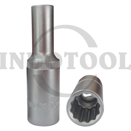 DEEP SOCKET / MATA DEEP SOCKET 1/2'' DRIVE 12PT 25 MM MAXPOWER