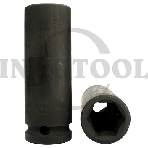 DEEP SOCKET / MATA DEEP SOCKET 1/2'' IMPACT 6PT 15 MM MAXPOWER