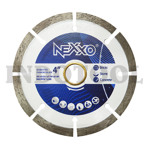 DIAMOND WHEEL DRY SEGMENTED 4", 1.6T-7W NEXXO