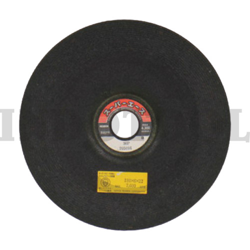 GRINDING WHEEL A 36 P-BSO UK. 7" X 6 MM NIPPON RESIBON