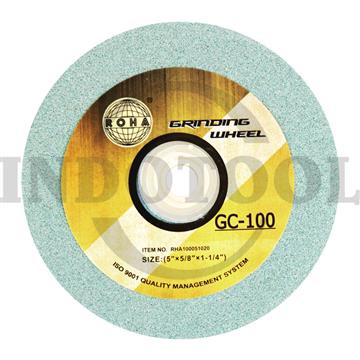 GRINDING WHEEL GC-100, 8" x 1" x 1-1/4" ROHA