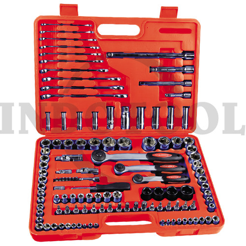 KUNCI SOCKET SET / KUNCI SOK SET 1/4", 3/8", 1/2" 120 PCS 6 PT