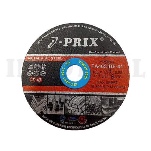 MATA GURINDA / BATU GERINDA POTONG CUTTING WHEEL FA46S 4"x1.2mm I-PRIX