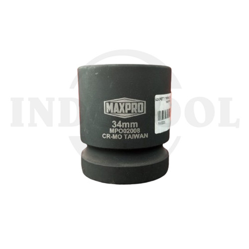 Mata Sock Socket 1" Impact, 6 Point 34mm MAXPRO