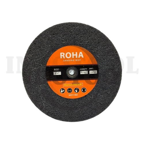 NON-WOVEN ABRASIVE WHEELS 240-7P 6" x 1" ROHA