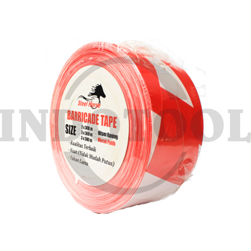 POLICE LINE, STEEL HORSE 3" x 500 M (MERAH-PUTIH) UMUM