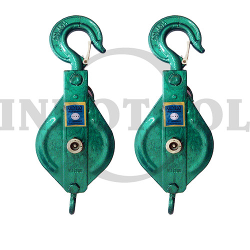 PULLEY BLOCK SINGLE SHEAVE WITH HOOK 5" , 1.5T ROHA