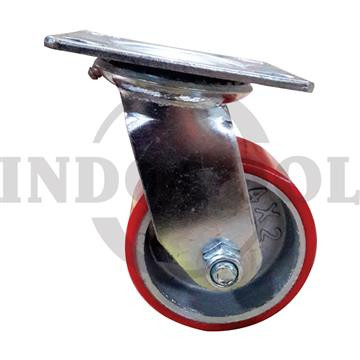 RODA TROLI PU CASTER HIDUP 5" (125x50mm), 220kg / PU CASTER, SWIVEL