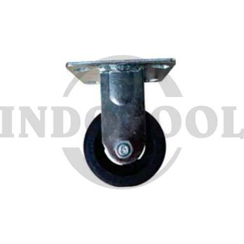 RUBBER CASTER HEAVY DUTY, FIXED 6" (150x50mm), 200kg ROHA