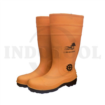 Sepatu Boot Safety Boots Orange Size 39 - STEEL HORSE