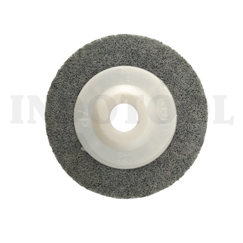 SPON DOVE POLES / NON WOVEN WHEEL PAD, GREY 4” x 12 x 16 mm, #180 ROHA