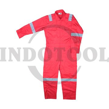 WEARPACK SAFETY / SETELAN BAJU CELANA KERJA MERAH - STEEL HORSE SIZE L