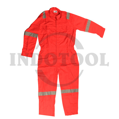 WEARPACK SAFETY / SETELAN BAJU CELANA KERJA MERAH / STEEL HORSE XL