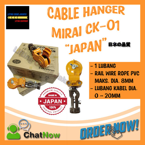 Cable Hanger Gantungan Kabel MIRAI CK 01 JAPAN Original