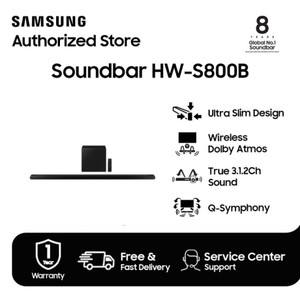 Samsung Soundbar True 3.1.2Ch dengan Ultra Slim Design - HW-S800B/XD