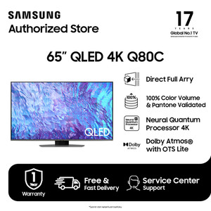 Samsung Smart TV 65 inch QLED 4K Q80C - QA65Q80CAKXXD