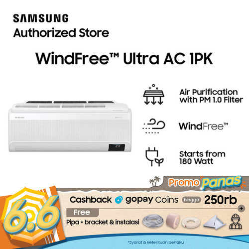 Samsung WindFree™ Ultra AC 1PK (Gratis Instalasi) - AR10CYKAAWKNSE