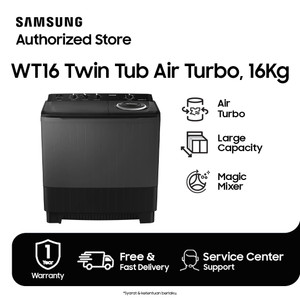 Samsung WT16 Twin Tub dengan Air Turbo, 16kg - WT16B5240BA/SE