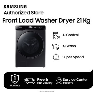 Samsung WD21 Front Load Washer+Dryer Ecobubble 21kg - WD21T6500GV/SE