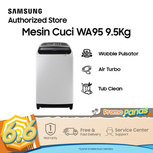 Samsung Mesin Cuci Top Loading Wobble Technology 9,5 Kg - WA95T5260BY