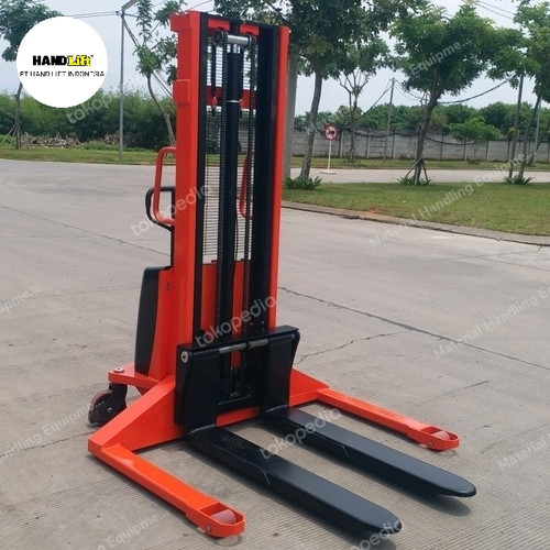 best seller semi electric hand stacker 1.5 ton x 4 meter