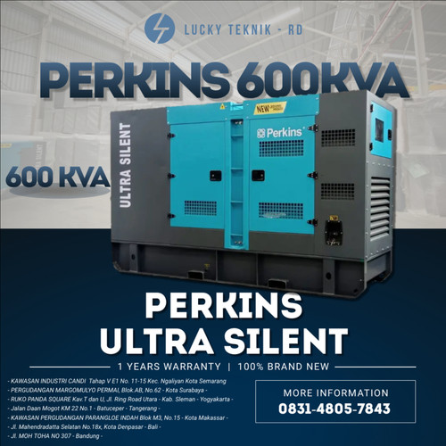 Genset 600 KVA Silent Perkins Diesel Termurah Original