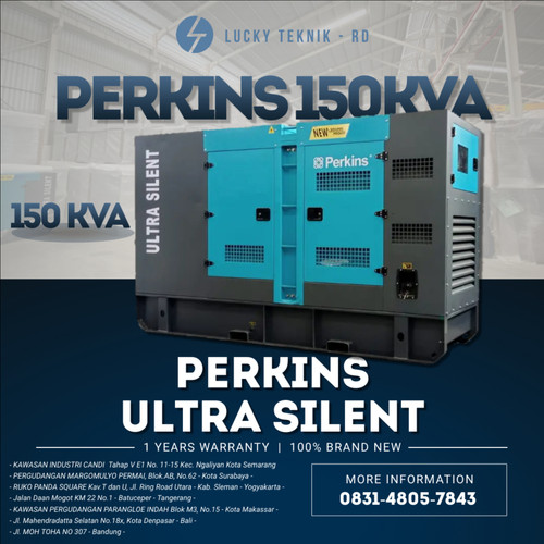 Genset 150 KVA Silent Perkins Diesel Termurah Original