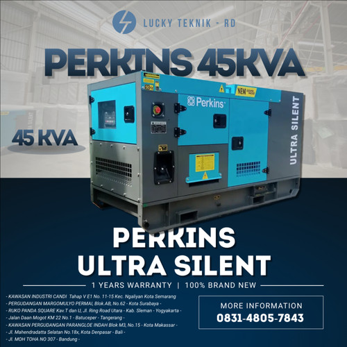 Genset 45 KVA Silent Perkins Diesel Termurah Original