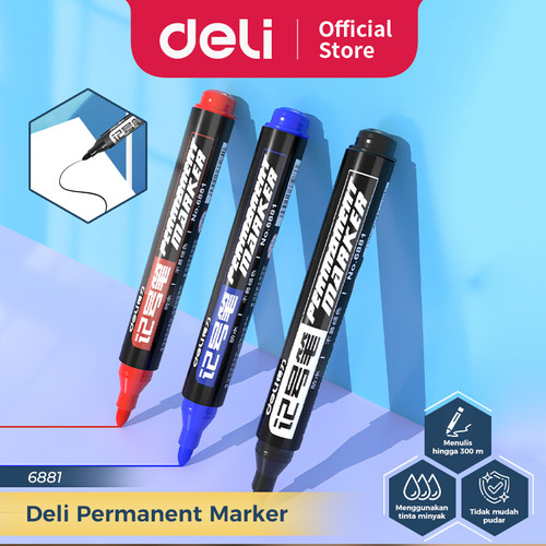 Deli Permanent Marker / Spidol Permanen Isi 1 pcs 6881