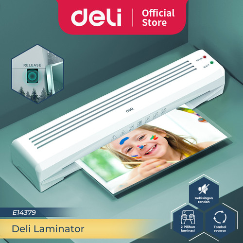 Deli Laminator Mesin Laminating A3 80-125 Mic Laminasi Hot Cold E14379