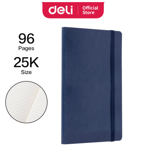 Deli Leather Notebook/Buku Cover Kulit A5 96/120 Lembar 3347 7911